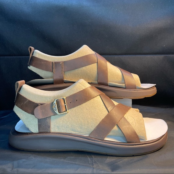 Chaco Wayfarer Leather Sport Sandal Otter Brown main image 11
